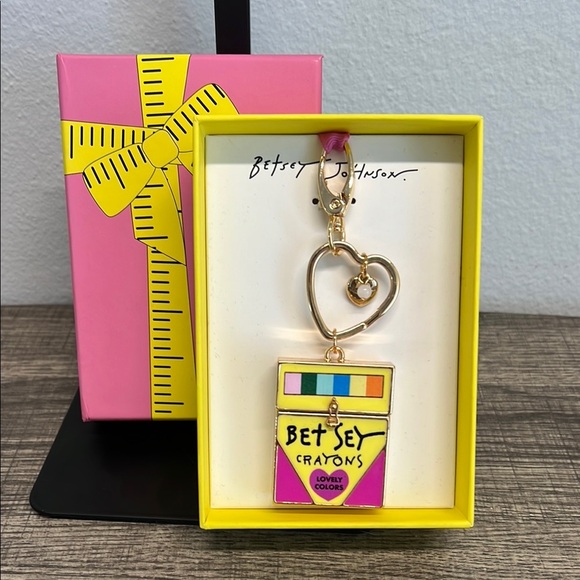 Betsey Johnson | Crayon 🖍️ Box Bag Charm - Picture 1 of 8